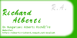 richard alberti business card